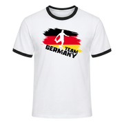 TEAM DEUTSCHLAND Retro Ringer T-Shirt White-Black Edition