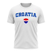 CROATIA Nation Active Performance Sportshirt White Edition
