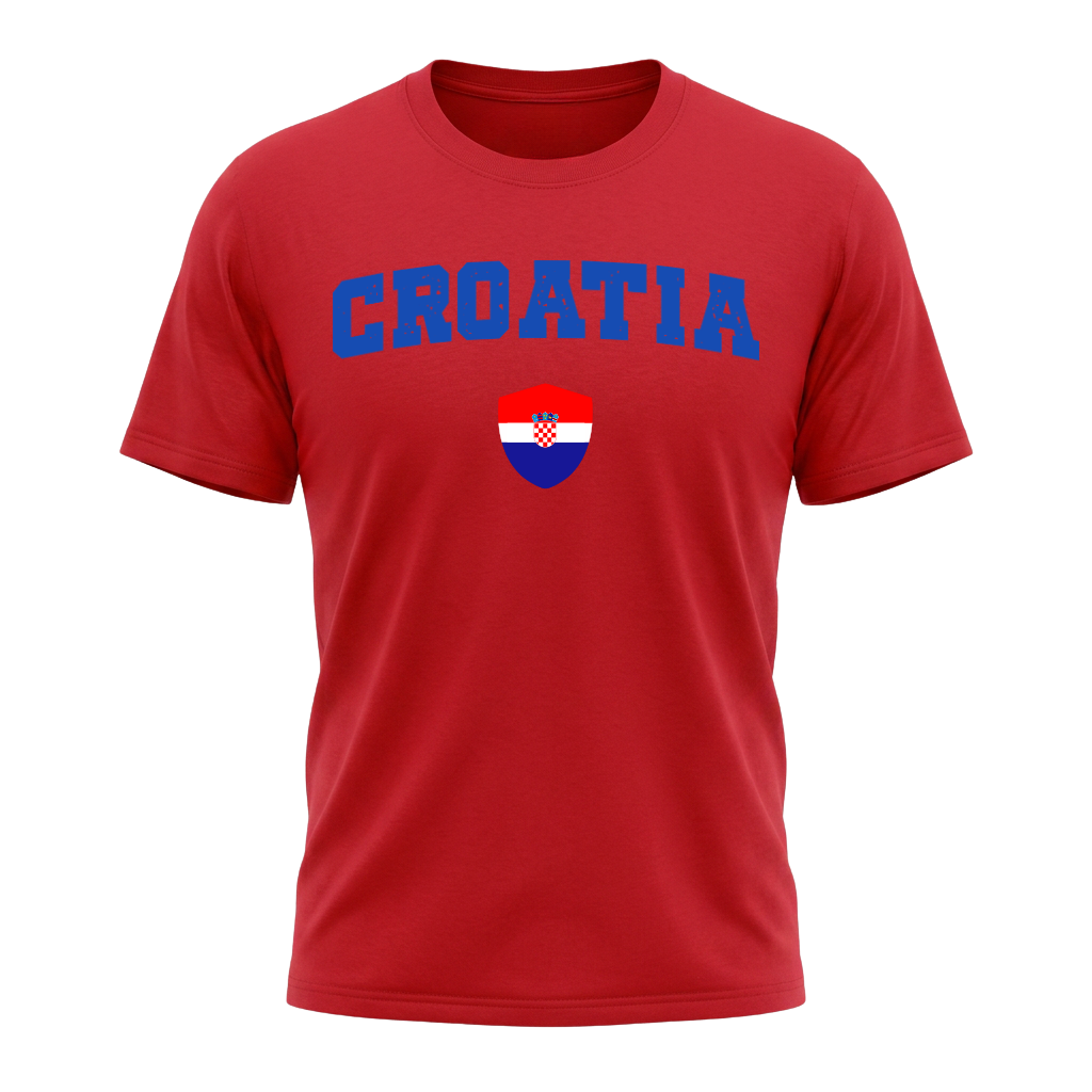 CROATIA – Premium Nation Fan T-Shirt – Red Edition