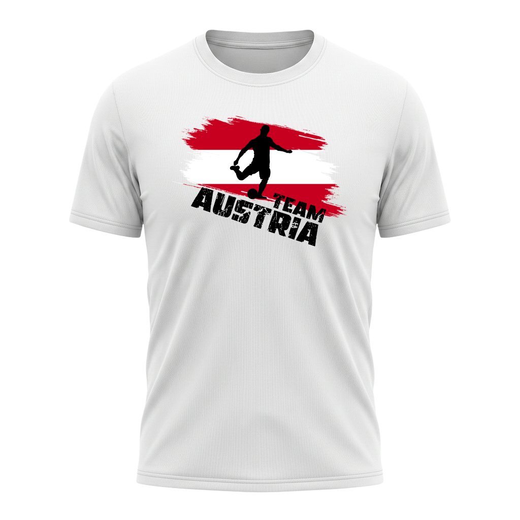 TEAM AUSTRIA – Active Performance Sportshirt – White Edition