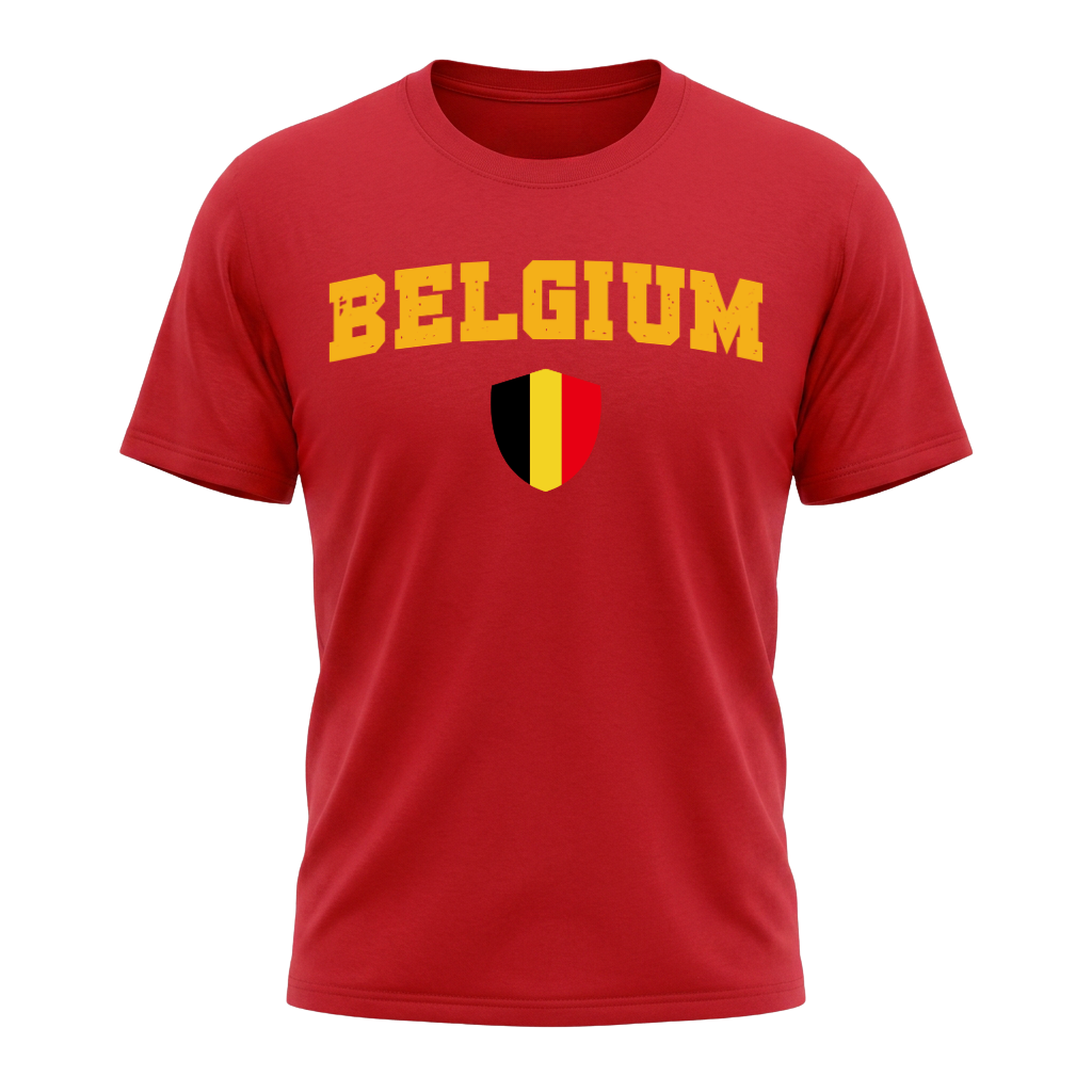 BELGIUM – Premium Nation Fan T-Shirt – Red Edition