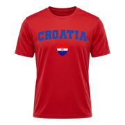 CROATIA Nation Active Performance Sportshirt Red Edition