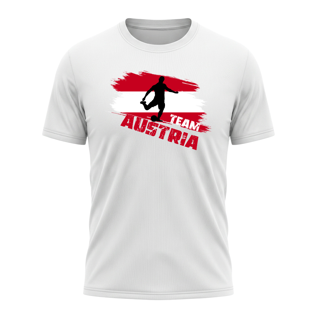 TEAM AUSTRIA– Active Performance Sportshirt – White Edition