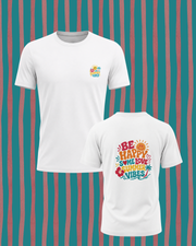 BE HAPPY – Premium Sommer T-Shirt | 100% Baumwolle | Damen & Kinder