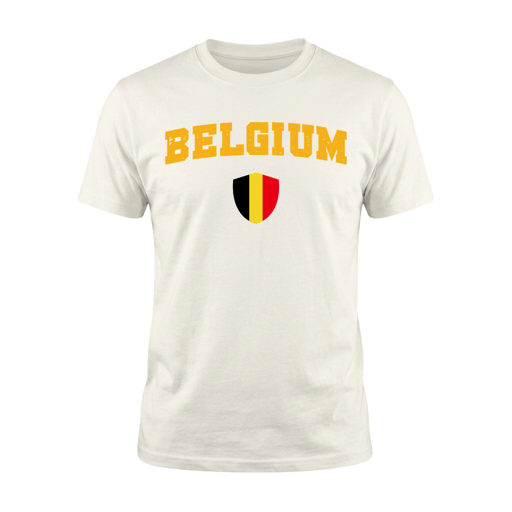 BELGIUM – Premium Nation Fan T-Shirt – White Edition