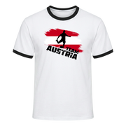 TEAM AUSTRIA Retro Ringer T-Shirt White-Black Edition