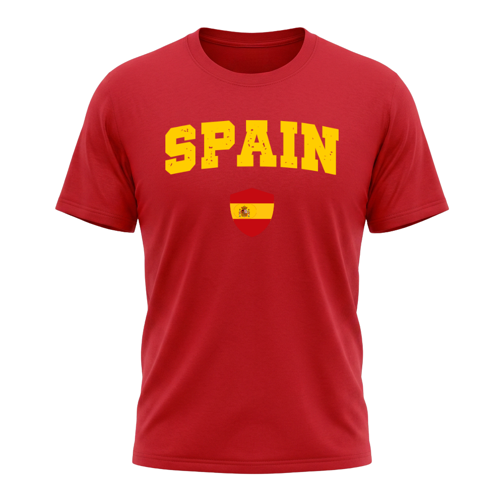 SPAIN – Premium Nation Fan T-Shirt – Red Edition