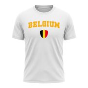 BELGIUM Nation Active Performance Sportshirt White Edition