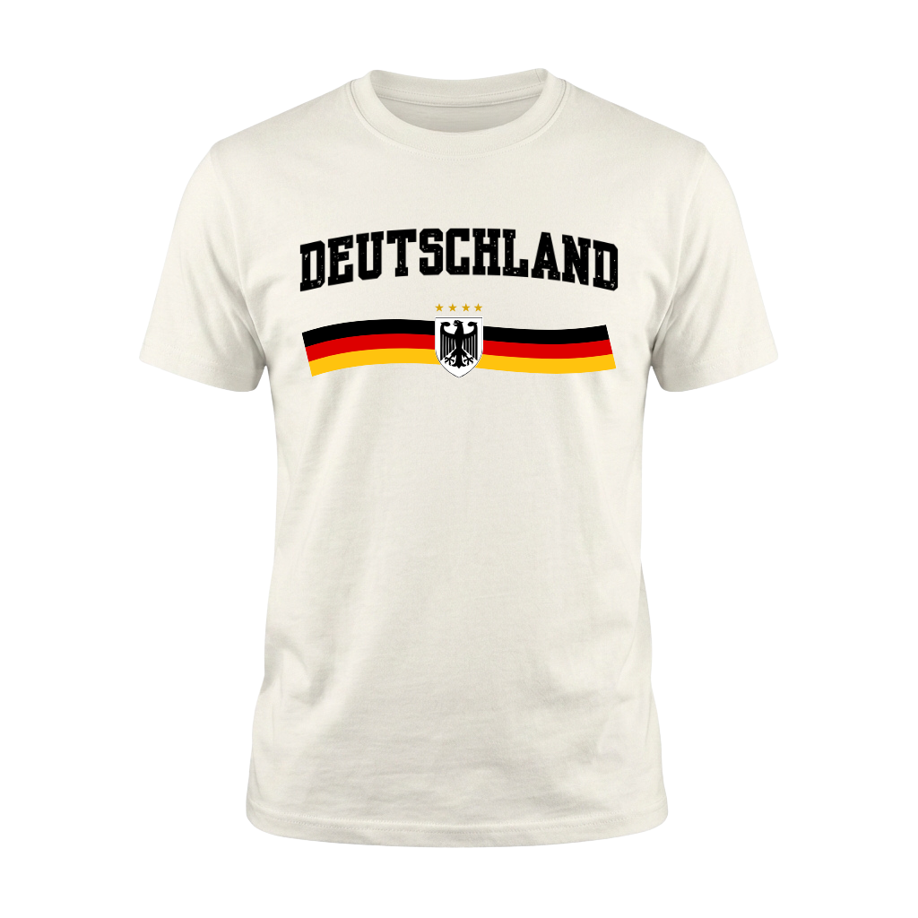 DEUTSCHLAND Nation Active Performance Sportshirt White Edition mit Personalisierung