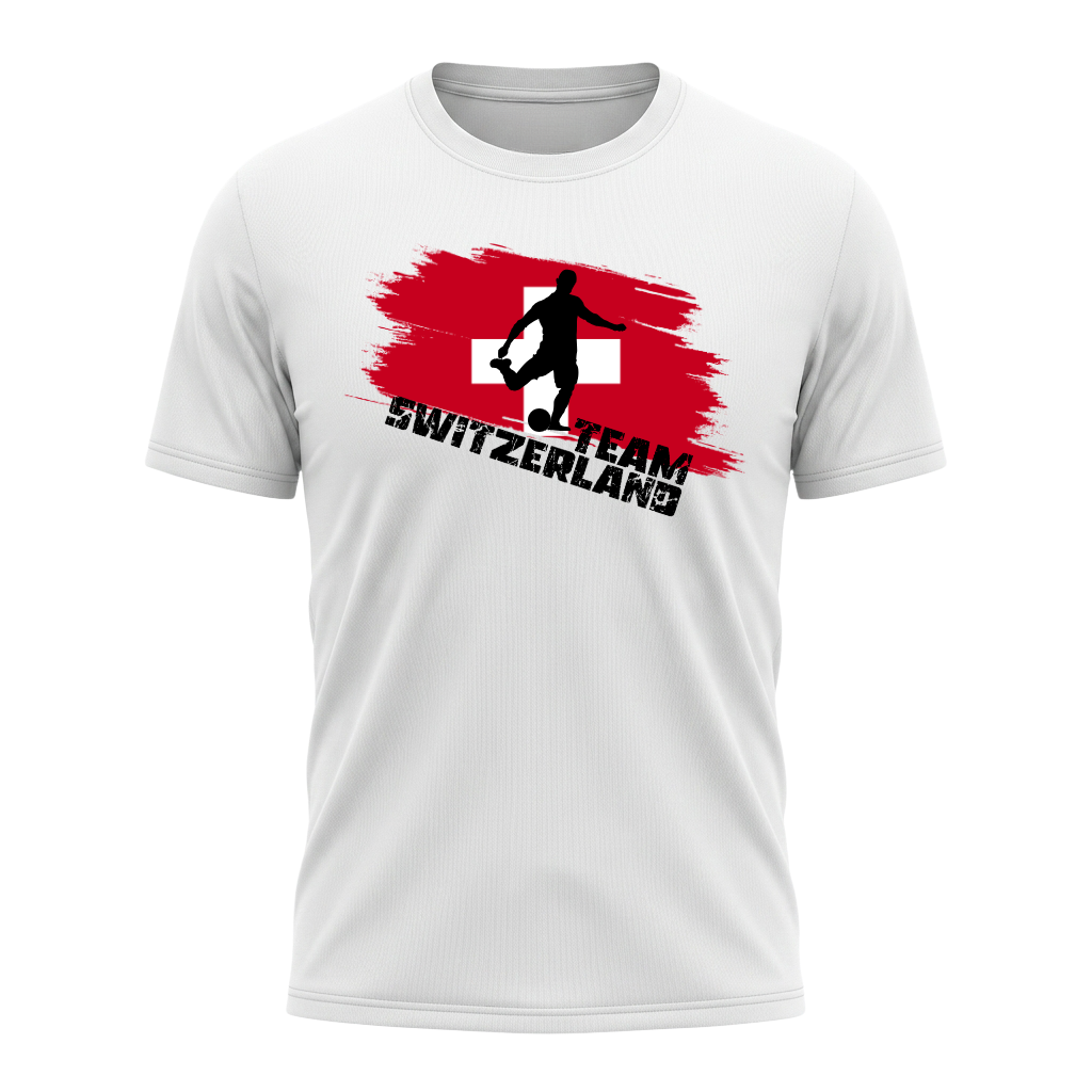 TEAM SWITZERLAN – Active Performance Sportshirt – Red Edition