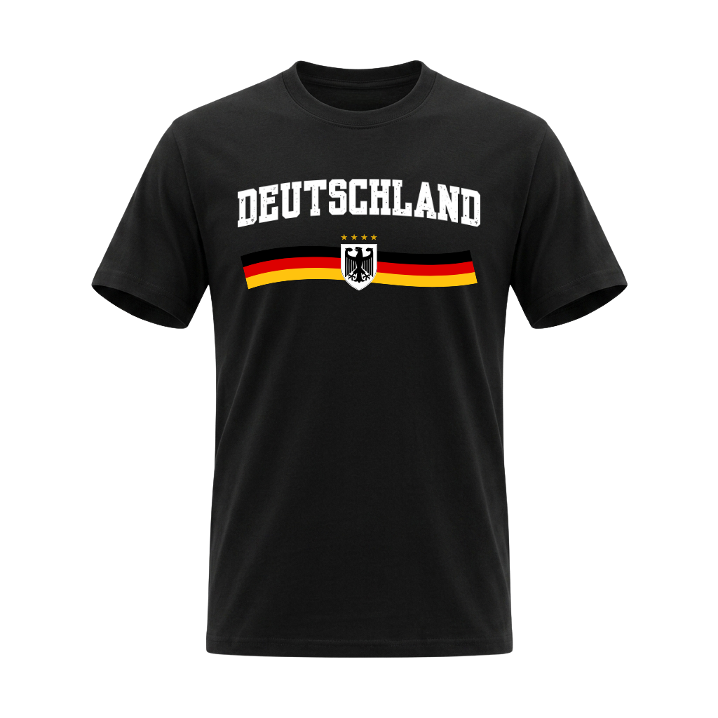 DEUTSCHLAND – Premium Nation Fan T-Shirt – Black Edition