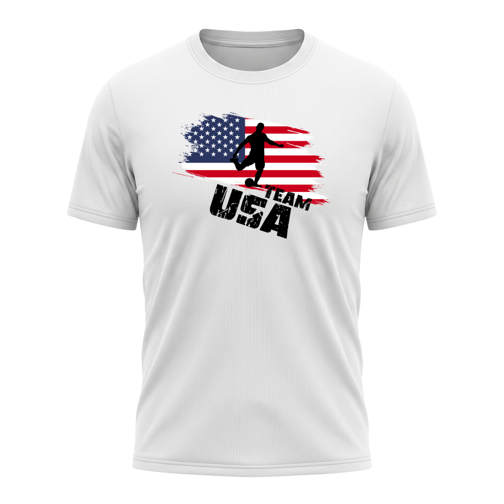TEAM USA – Active Performance Sportshirt – White Edition