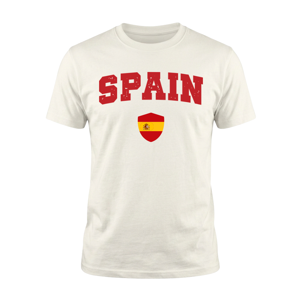 SPAIN – Premium Nation Fan T-Shirt – White Edition