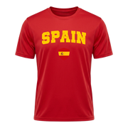 SPAIN Nation Active Performance Sportshirt Red Edition