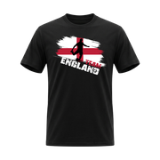 TEAM ENGLAND – Premium Fußball Fan T-Shirt – Black Edition