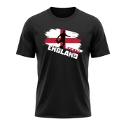 TEAM ENGLAND – Active Performance Sportshirt – Black Edition