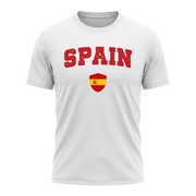 SPAIN Nation Active Performance Sportshirt White Edition