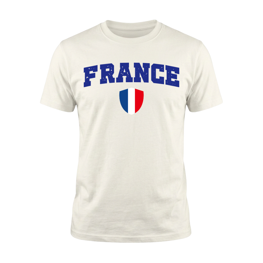 FRANCE – Premium Nation Fan T-Shirt – White Edition