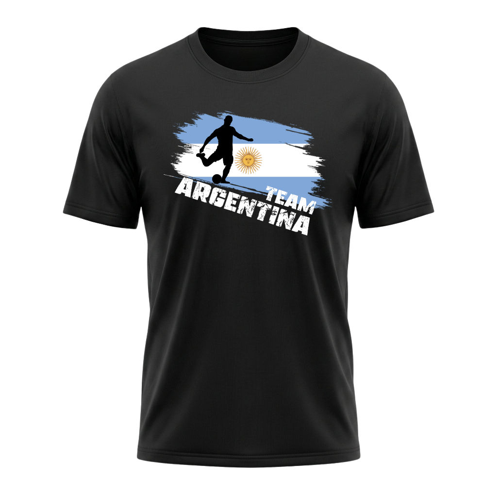 TEAM ARGENTINA – Active Performance Sportshirt – Black Edition