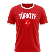 TÜRKIYE Retro Ringer Nation T-Shirt Red-White Edition