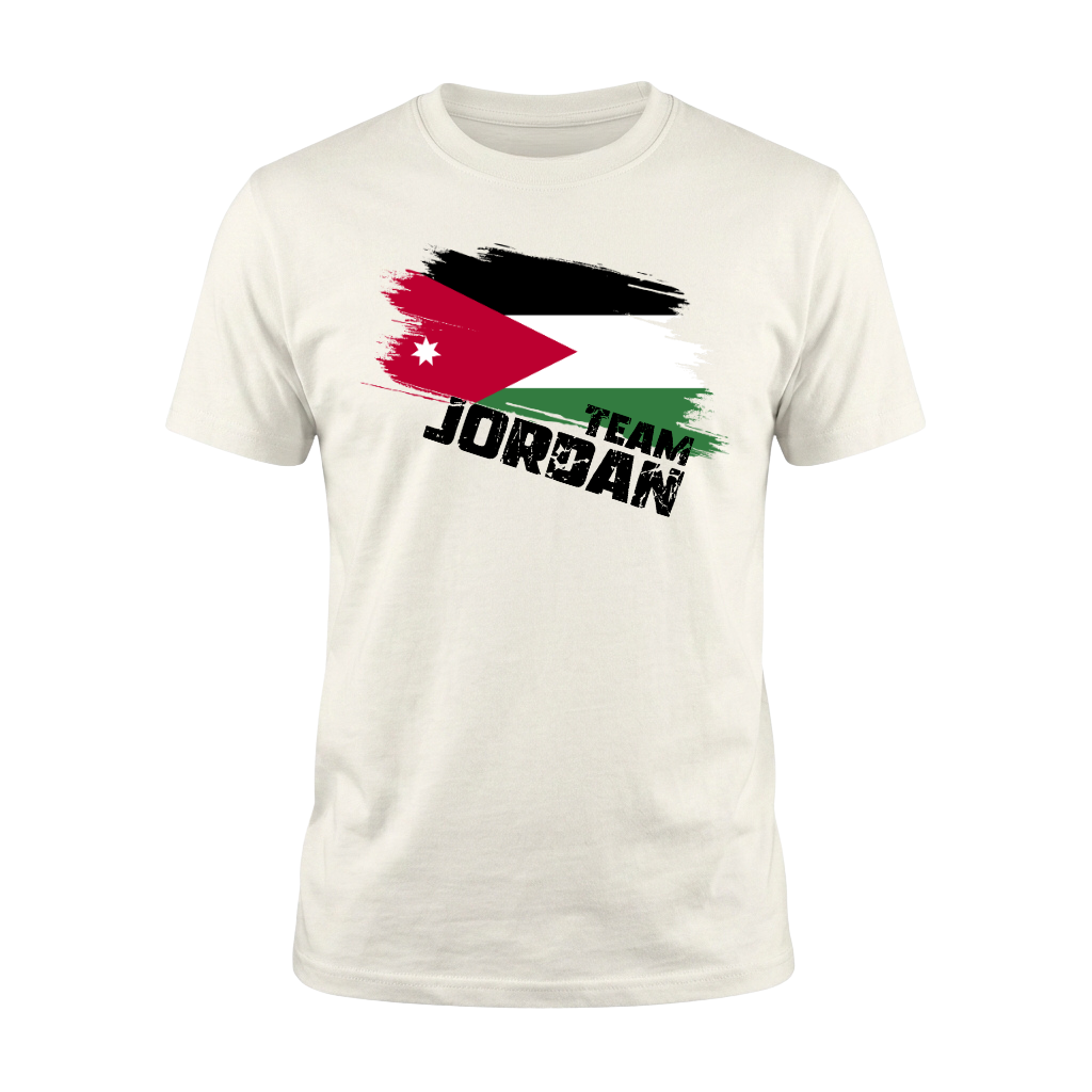 TEAM JORDAN – Premium Fußball Fan T-Shirt – White Edition