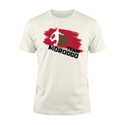 TEAM MOROCCO – Premium Fußball Fan T-Shirt – White Edition