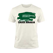 TEAM SAUDI ARABIA – Premium Fußball Fan T-Shirt – White Edition