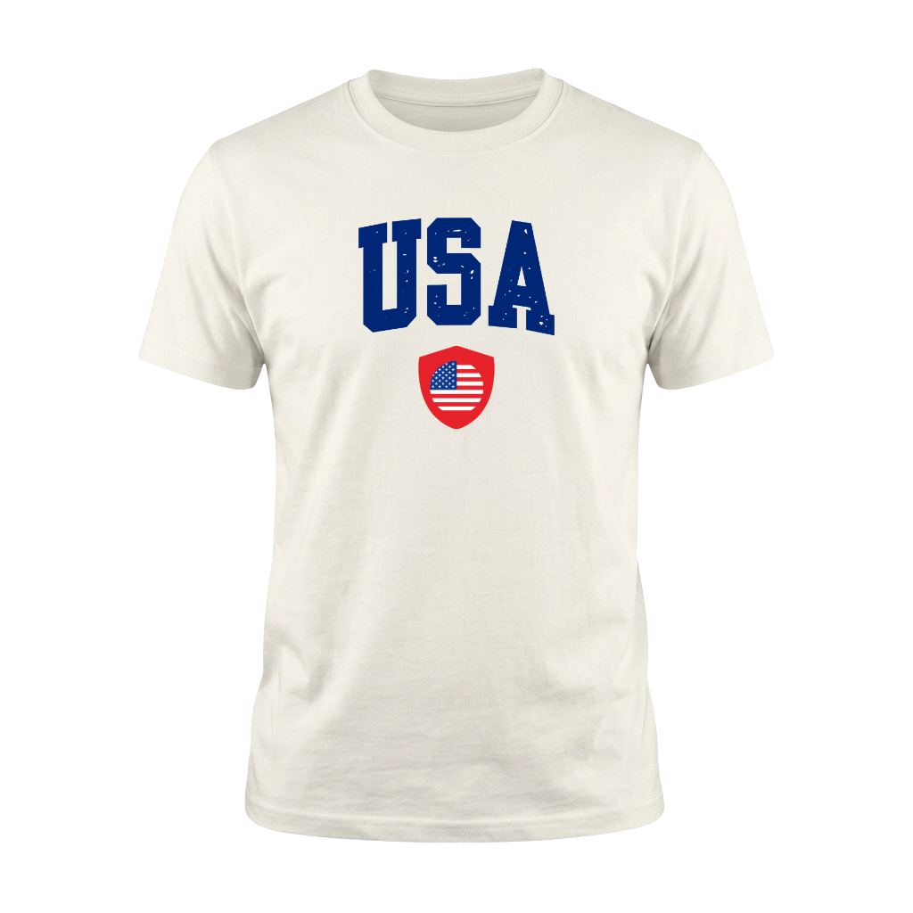 USA – Premium Nation Fan T-Shirt – White Edition