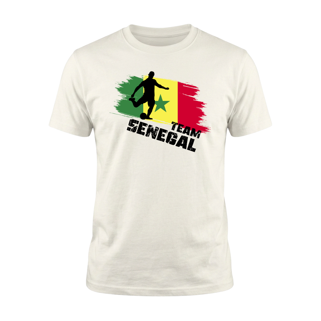 TEAM SENEGAL – Premium Fußball Fan T-Shirt – White Edition