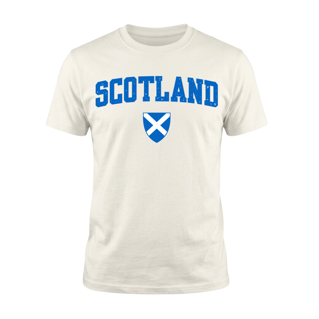 SCOTLAND – Premium Nation Fan T-Shirt – White Edition