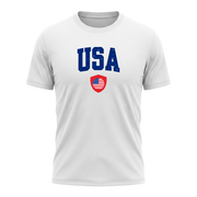 USA Nation Active Performance Sportshirt White Edition