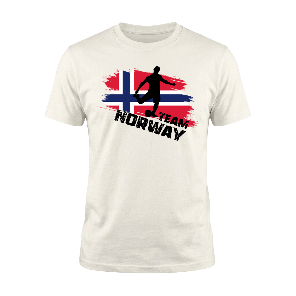TEAM NORWAY – Premium Fußball Fan T-Shirt – White Edition