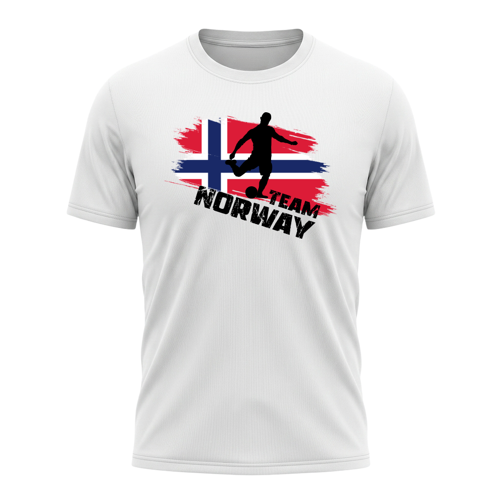 TEAM NORWAY – Active Performance Sportshirt – White Edition