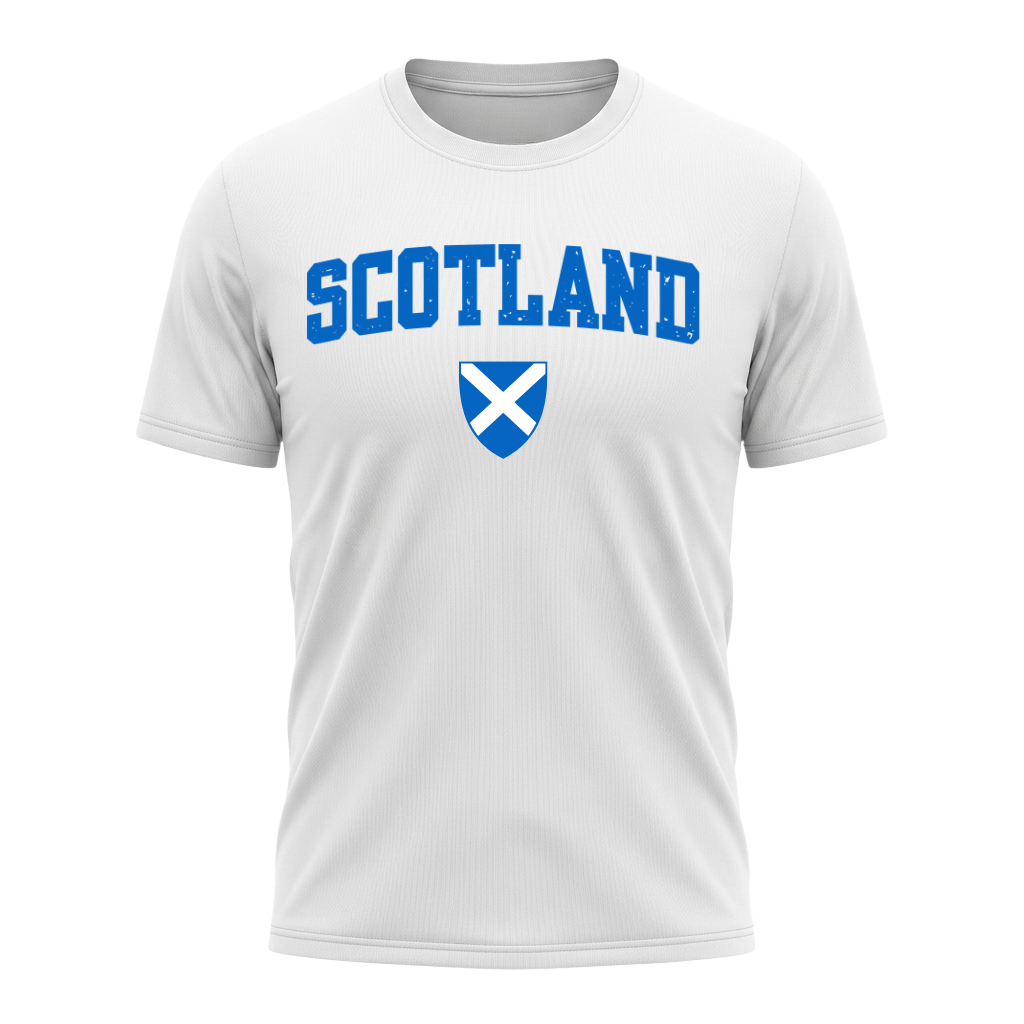 SCOTLAND Nation Active Performance Sportshirt White Edition