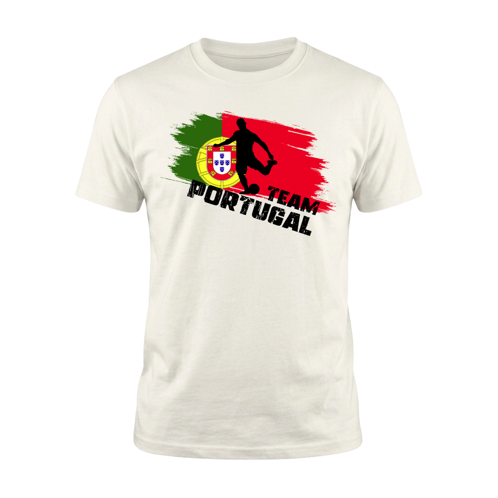 TEAM PORTUGAL – Premium Fußball Fan T-Shirt – White Edition
