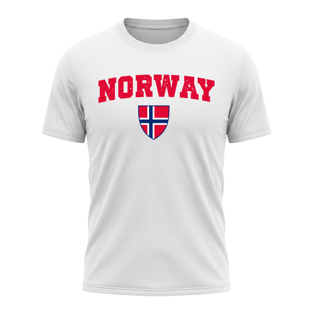 NORWAY Nation Active Performance Sportshirt White Edition
