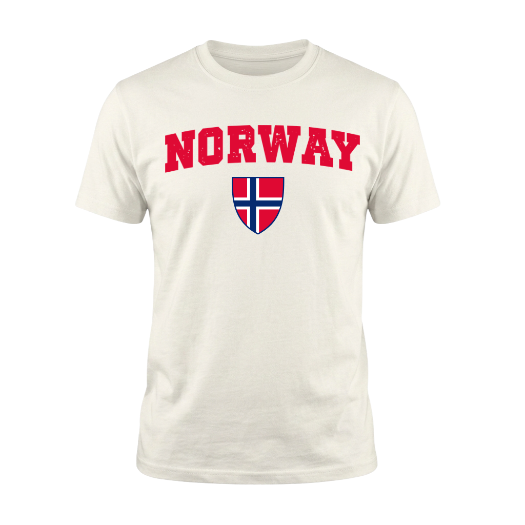 NORWAY – Premium Nation Fan T-Shirt – White Edition
