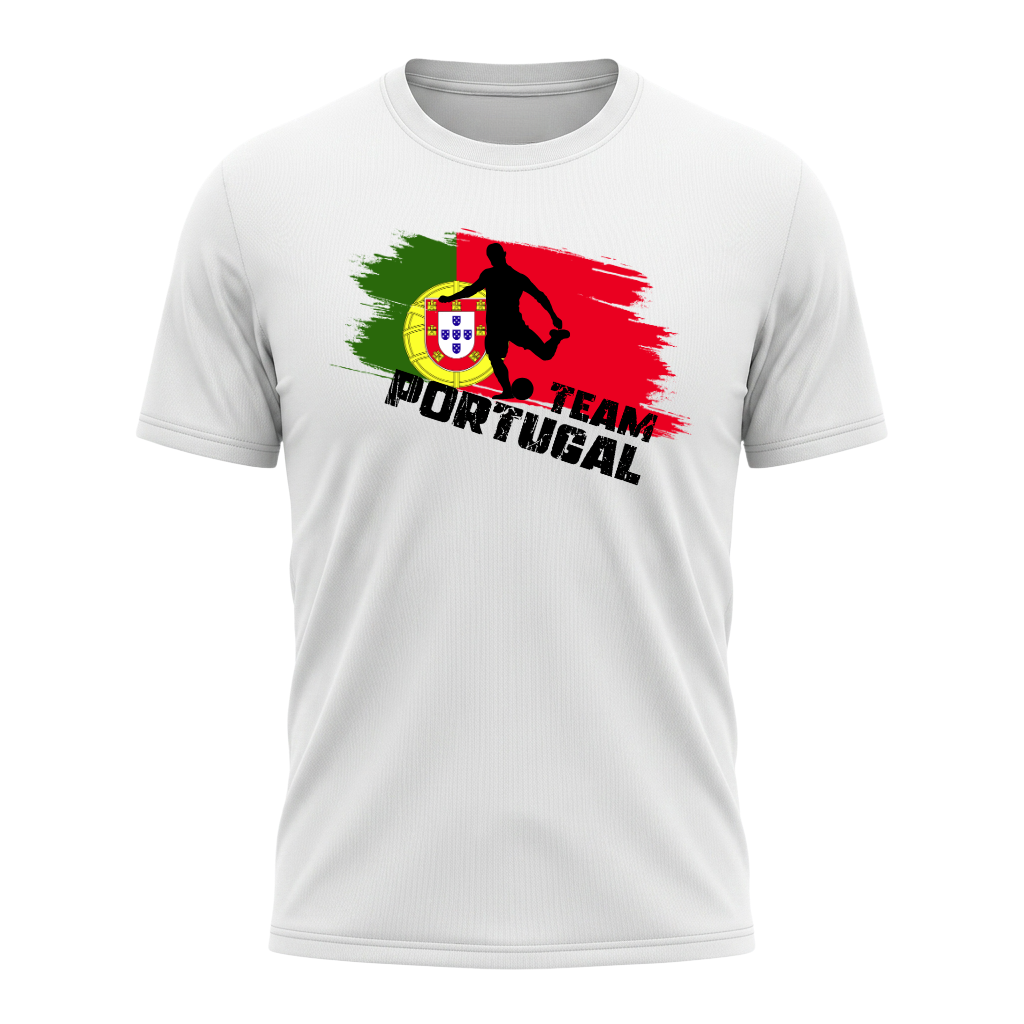 TEAM PORTUGAL – Active Performance Sportshirt – White Edition