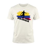 TEAM COLUMBIA – Premium Fußball Fan T-Shirt – White Edition