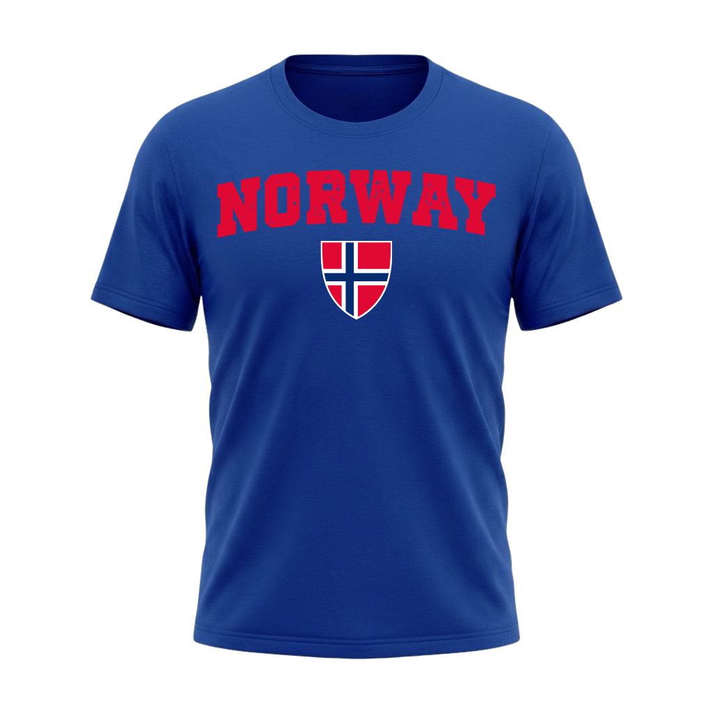 NORWAY– Premium Nation Fan T-Shirt – Blue Edition