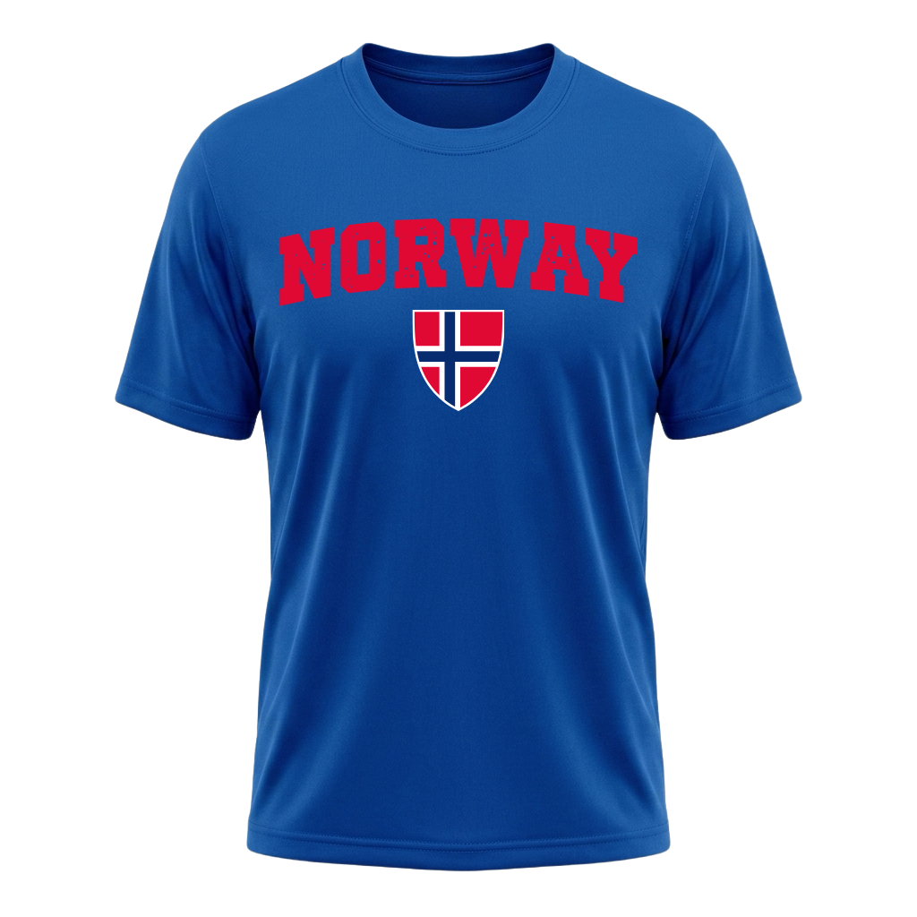 NORWAY Nation Active Performance Sportshirt Blue Edition