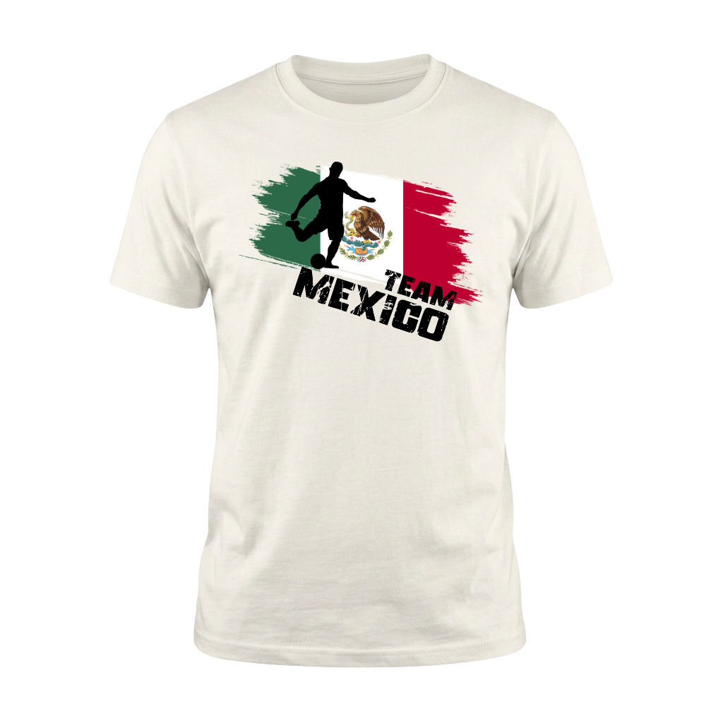 TEAM MEXICO – Premium Fußball Fan T-Shirt – White Edition