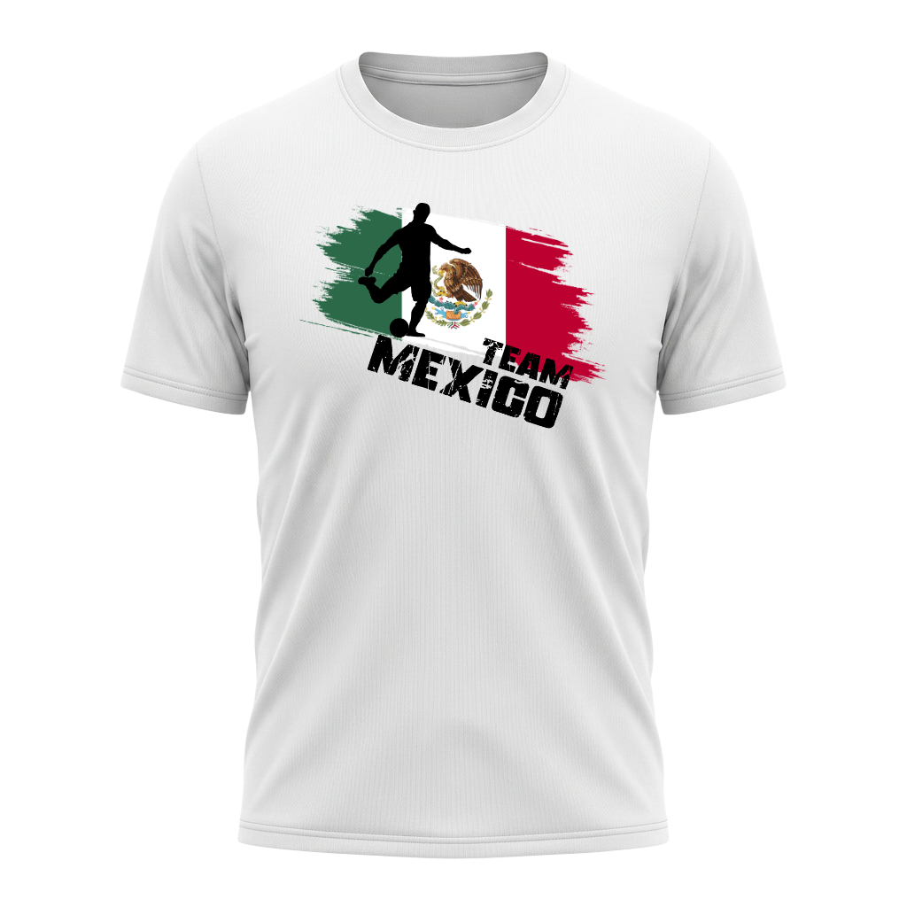 TEAM MEXIKO – Active Performance Sportshirt – White Edition
