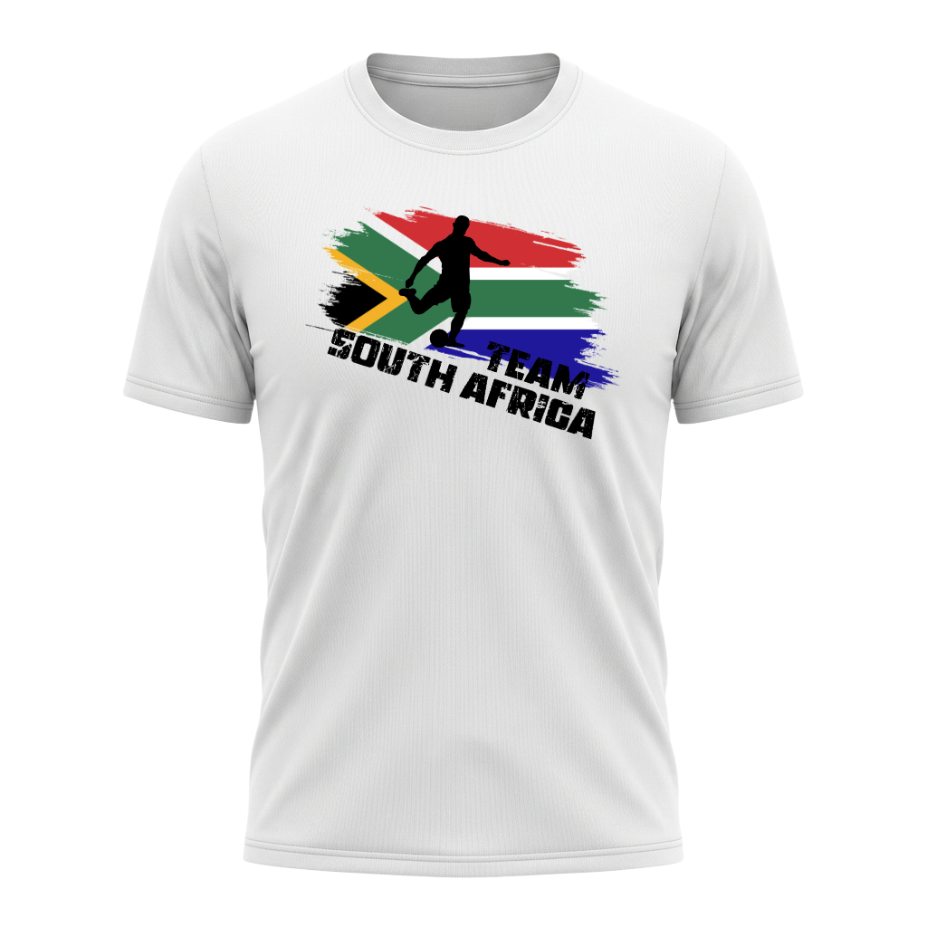 TEAM SOUTH AFRICA – Active Performance Sportshirt – White Edition