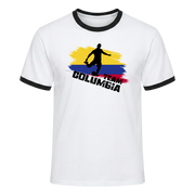 TEAM COLUMBIA Retro Ringer T-Shirt White-Black Edition