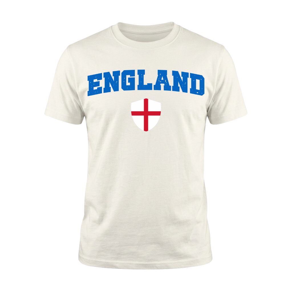 ENGLAND – Premium Nation Fan T-Shirt – White Edition