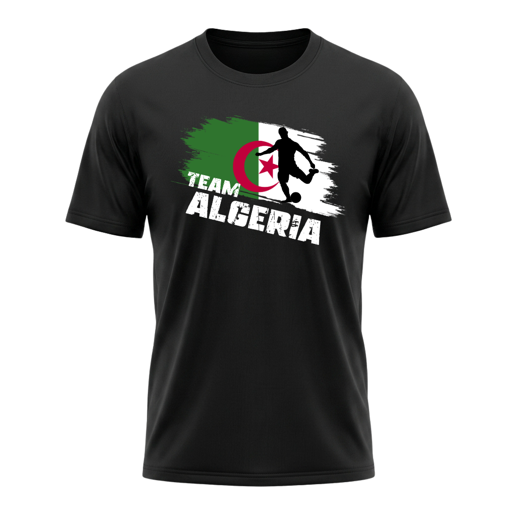 TEAM ALGERIA – Active Performance Sportshirt – Black Edition