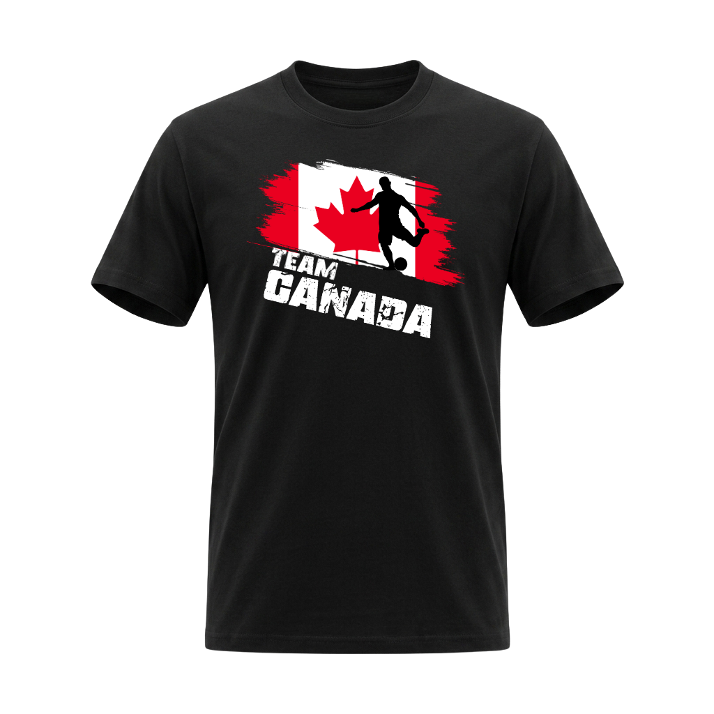 TEAM CANADA – Premium Fußball Fan T-Shirt – Black Edition