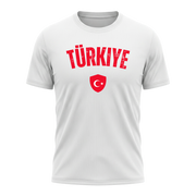TÜRKIYE Nation Active Performance Sportshirt White Edition