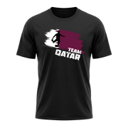 TEAM QATAR – Active Performance Sportshirt – Black Edition
